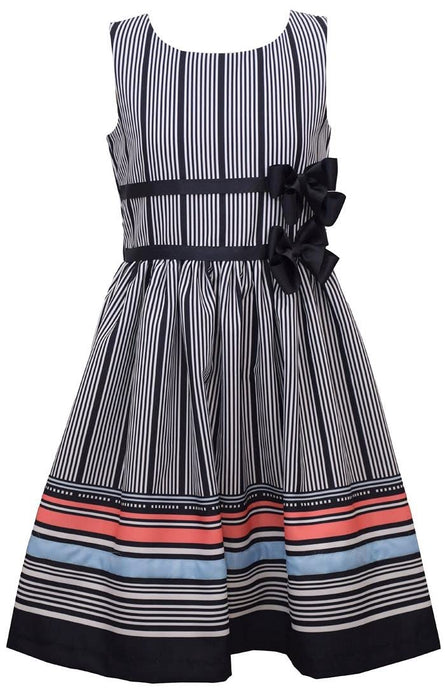 Bonnie Jean Girls' Big Fit and Flare Nautical Dress