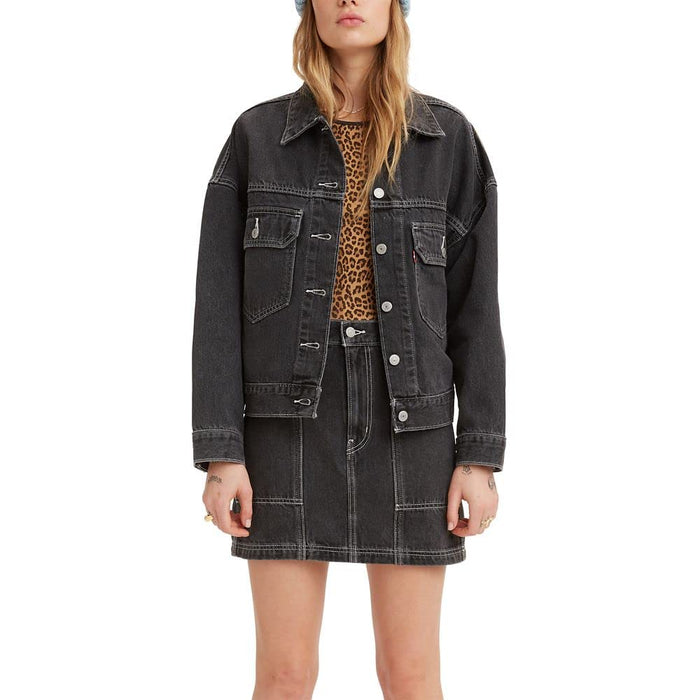 Levis Carpenter Trucker Black Stonewash LG