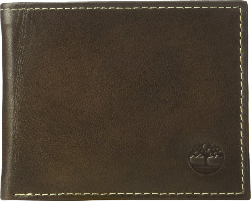 Timberland Leather Billfold with Card Carrier Set Navy One Size