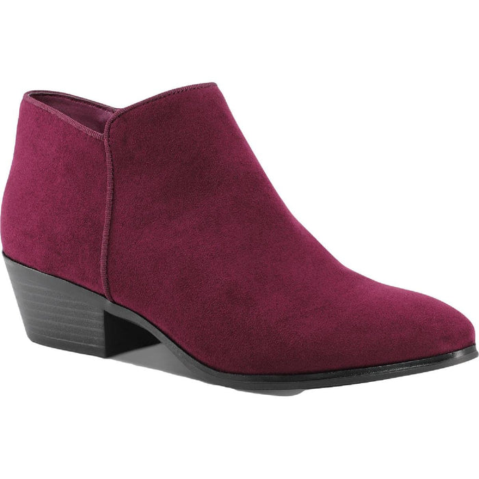 Style & Co. Womens' Wileyy Faux Suede Padded Insole Booties