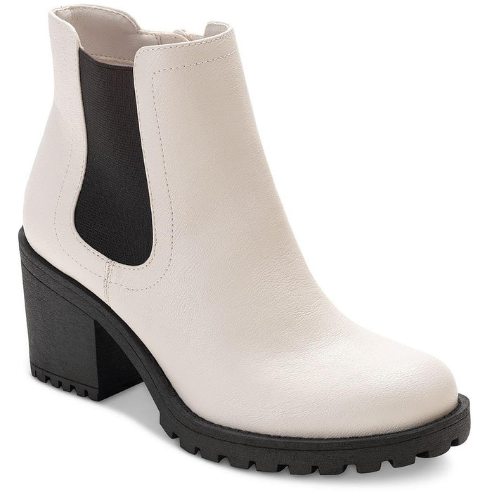 Sun + Stone Women's Morghan Lug Sole Block-Heel Booties