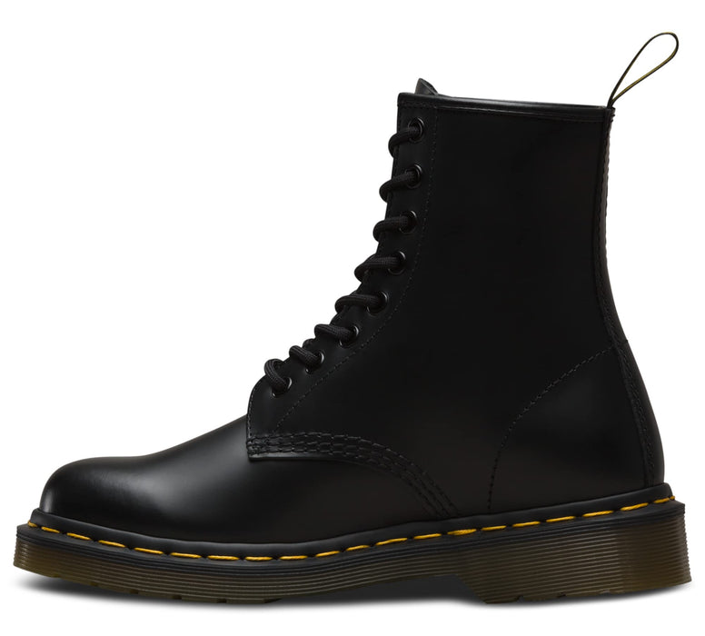 Dr. Martens, 1914 14-Eye Leather Boot for Men and Women, Black Smooth, 5 US Women/4 US Men