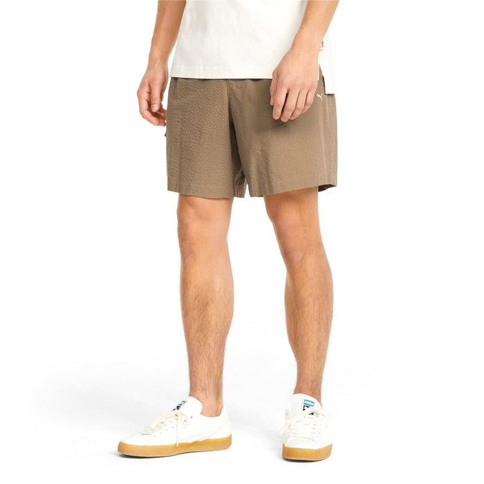 PUMA MMQ Seersucker Shorts TigerS Eye XL