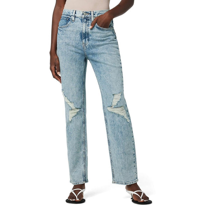Hudson Jeans Jade High-Rise Straight Loose Fit in Heartbeats Heartbeats 29 30