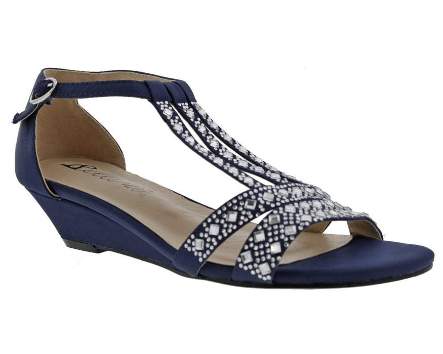 Bellini Laaris Women's Comfort Wedge T-Strap Sandals