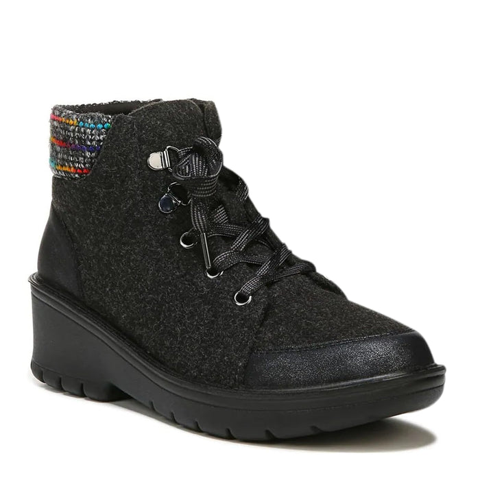 BZees Women's Brooklyn Ankle Boots, Black/Rainbow, 6.5