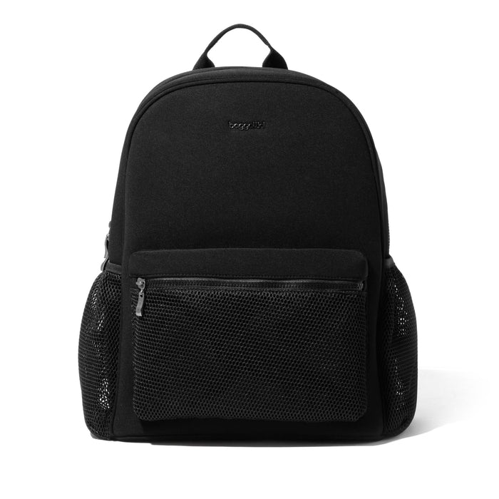 Baggallini On The Go Laptop Backpack Black Neoprene One Size
