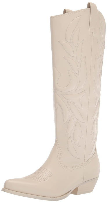 GUESS Women's Ginnifer Knee High Boots, Chic Cream 150, 7.5