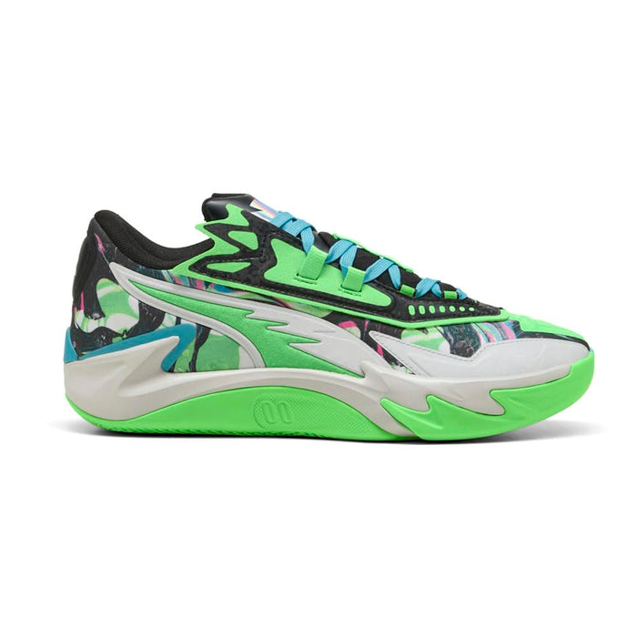 Puma Men's Scoot Zeros II Basketball Shoes, Bright Aqua/Feather Gray 11.5 Medium