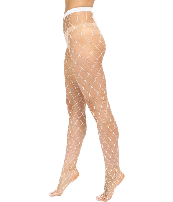 Wolford Kaylee Fishnet Tights Honey MD (411""-63""
