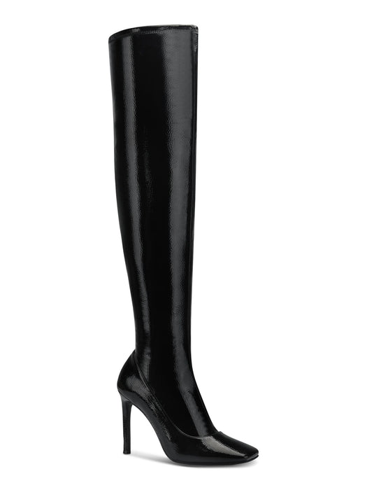 INC Womens Keenah Patent Square Toe Thigh-High Boots