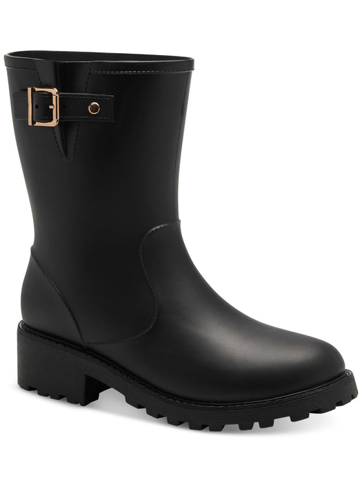 Style & Co. Women's Millyy Rain Boots, Black, 8