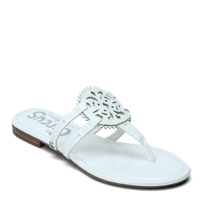 Circus NY by Sam Edelman Women's Canyon Sandal, bright white patent, 8.5 M US