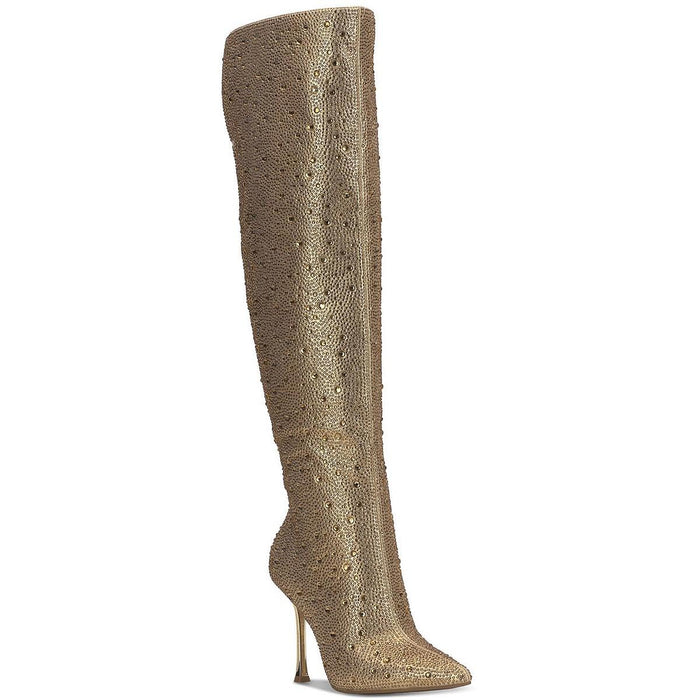 INC Womens' Saveria 5 Rhinestone Tall Over The Knee Boots