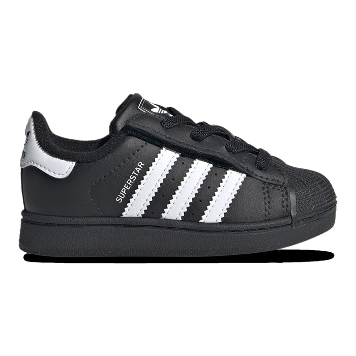 Adidas Originals Superstar II - Boys' Toddler (JH9985, Black/White) Size 6