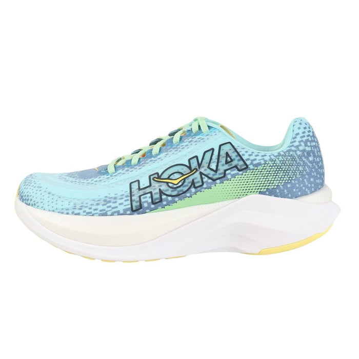 Hoka Mach X Men's Running Shoes Turquoise White, Dusk Cloudless, 13