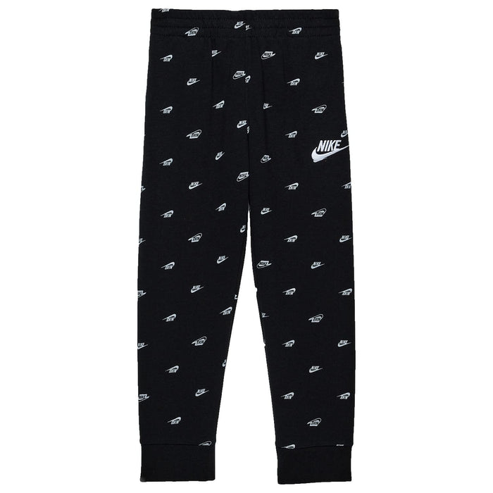 Nike Boys NSW Print Pants Black 4 Little Kid
