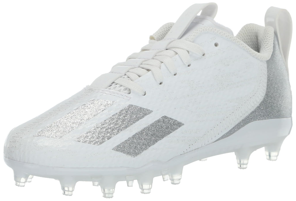 adidas Adizero Spark Sneaker, White/Silver Metallic/White, 3 US Unisex Little Kid