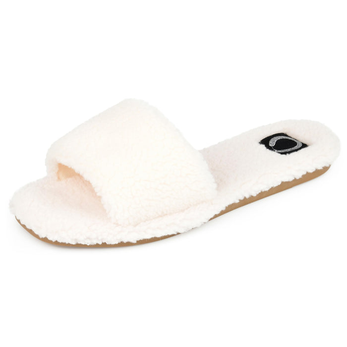 Journee Collection Women's Sunlight Slippers, Ivory, 9