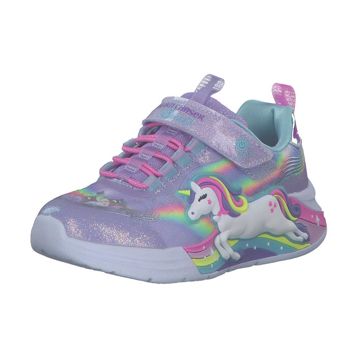 Skechers Kids Unicorn Chaser Sneaker, Lavender/Multi, 5 Toddler