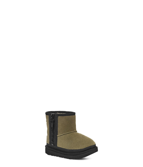 UGG Kids' Classic Mini Zipper Tape Logo Boots
