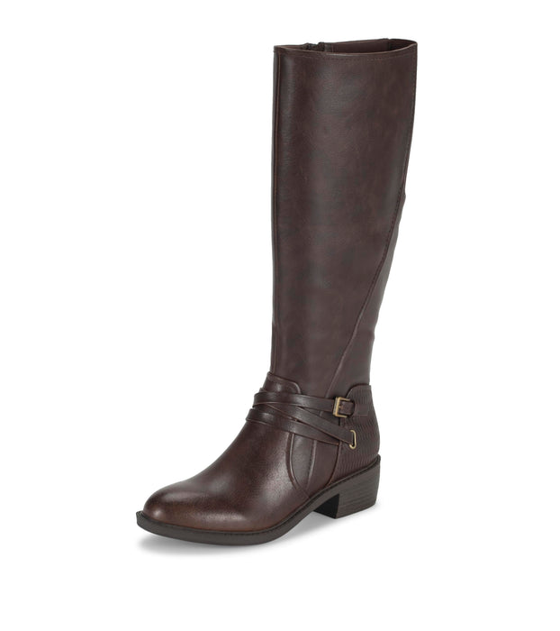 BareTraps Womens Stratford Buckle Mid-Calf Boots