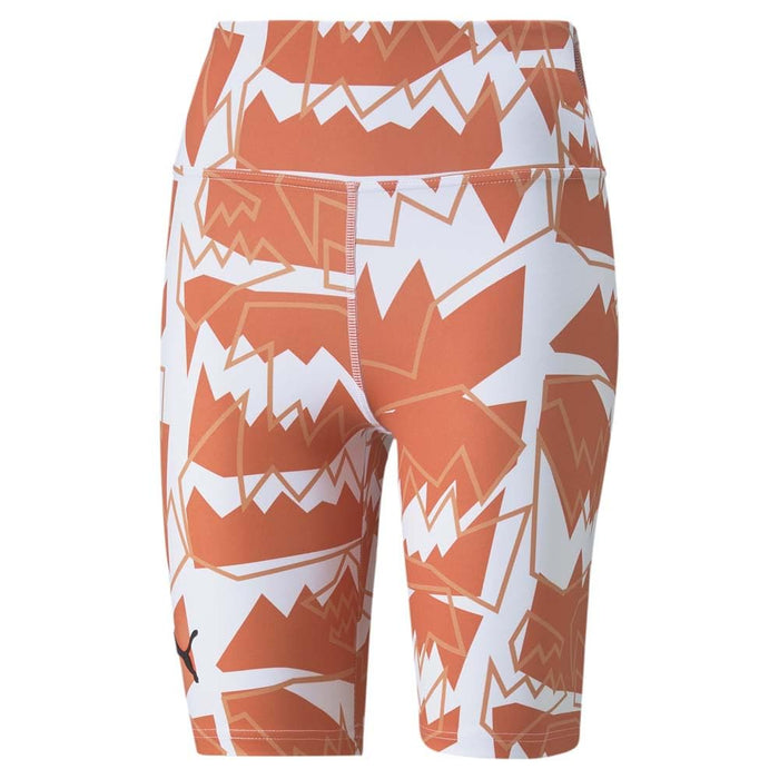 PUMA Give Buckets Biker All Over Print Shorts Cherry Tomato LG
