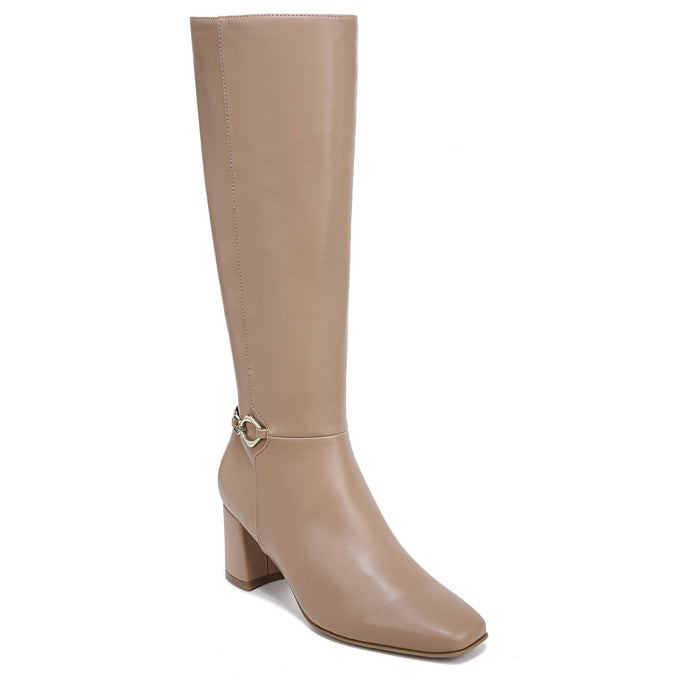 Naturalizer Women's Waylon Knee High Boots, Beige Smooth Narrow Calf, 9