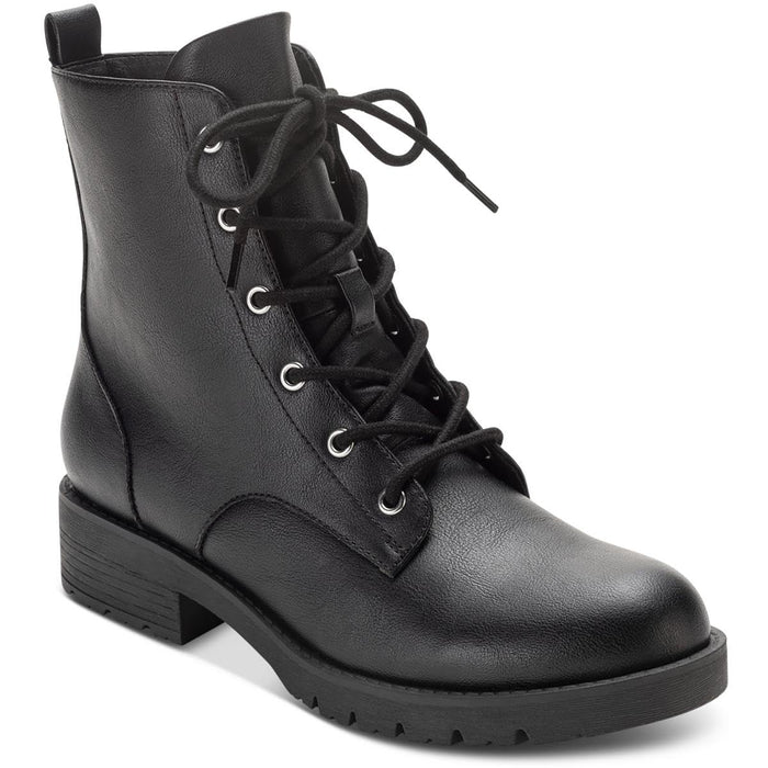 Sun + Stone Frankiee Lace-up Lug Combat Booties