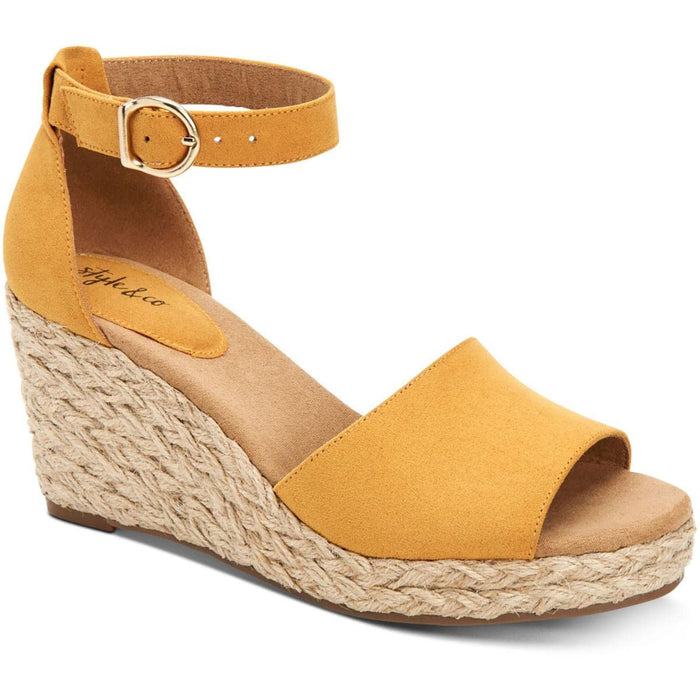 Style & Co Seleeney Wedge Sandals, Created for Macy's - Navy