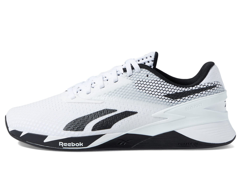 Reebok Unisex Nano X3 Cross Trainer, White/Black/Smash Orange, 12.5 Women/11 Men