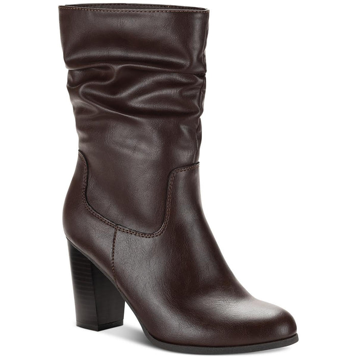 Style & Co Saraa Slouch Mid-Shaft Boots, Created for Macy's - Chocolate