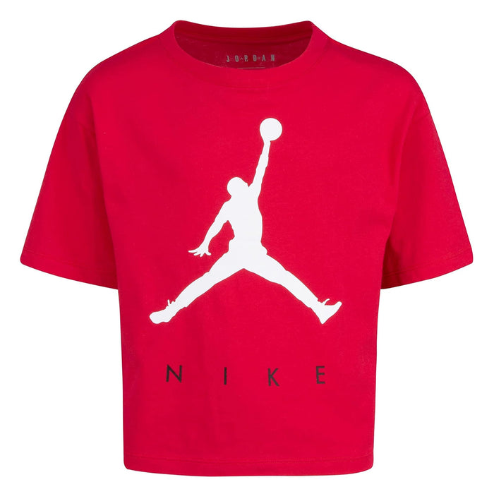 Jordan Kids Girls Jumpman Tee Berry MD Big Kid