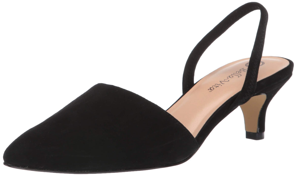 Bella Vita Women's Sarah Pumps, Black Kidsuede Leather, 5