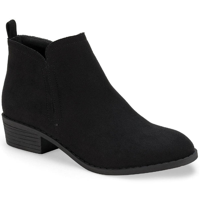 Sun + Stone Cadee Ankle Booties, Created for Macy's -, Black Micro, Size 5.5