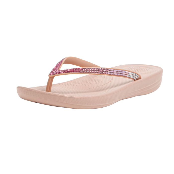 FitFlop Womens' iQushion Ombre Sparkle Flip-Flips with Micro Crystals