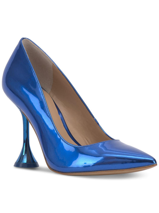 INC Women's Savitri Patent Pumps, Blue Patent, 9