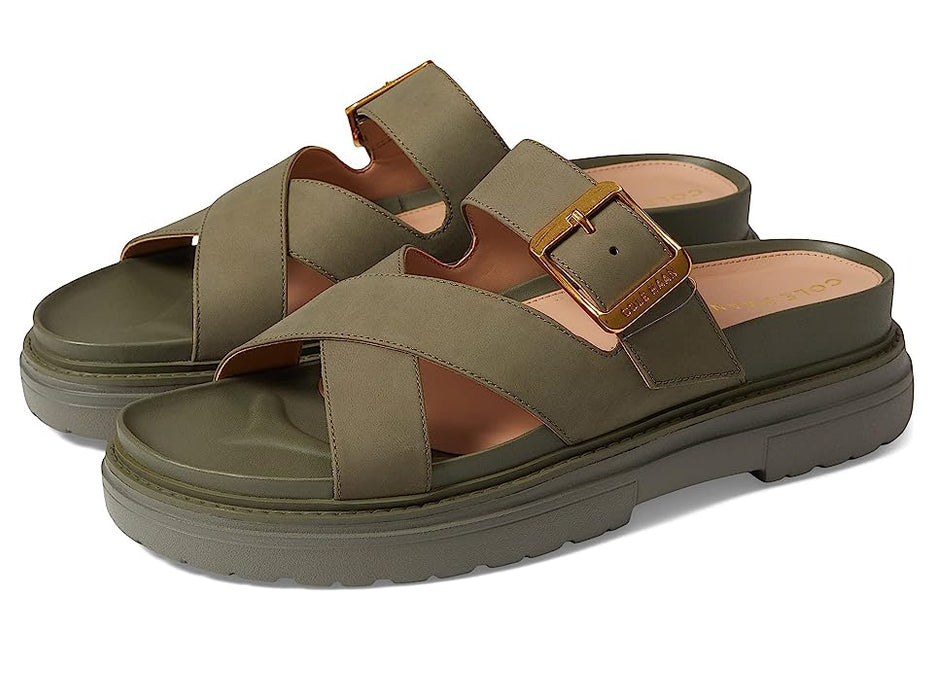 Cole Haan Fraya Slide, Tea Leaf Nubuck, Women's 5.5