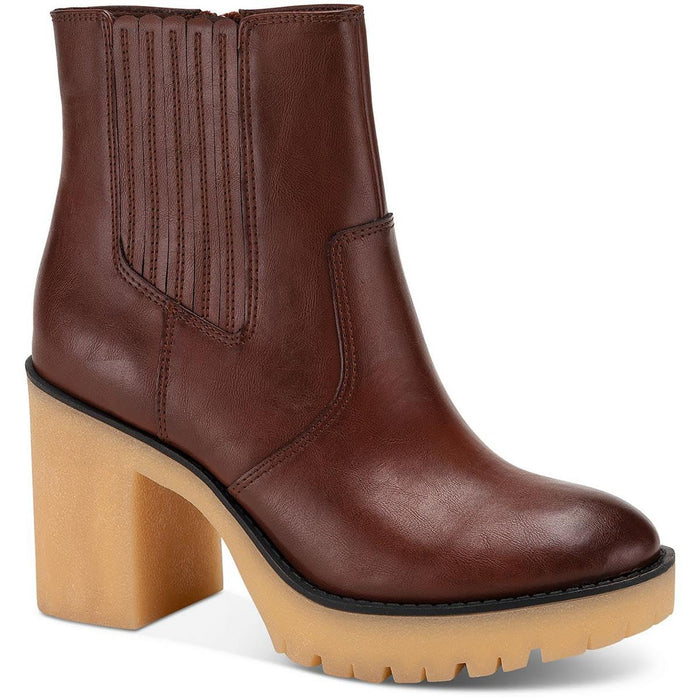 Sun + Stone Womens' Lennii Faux Leather Ankle Boots