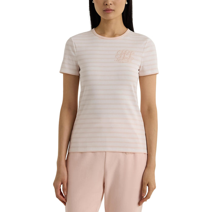 Lauren Ralph Lauren Womens Striped Crew Neck Tee Small