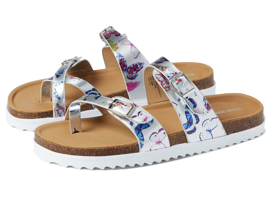 Steve Madden Kids' Butterfly Footbed Sandals