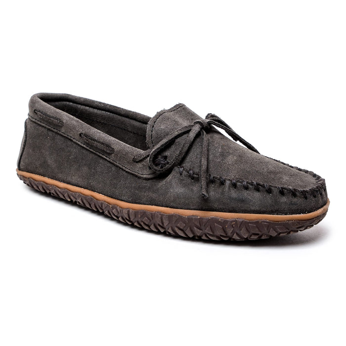 Minnetonka Mens' Tie Tread Suede Loafers