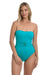 La Blanca Women's Island Goddess Bandeau Mio One Piece Swimsuit