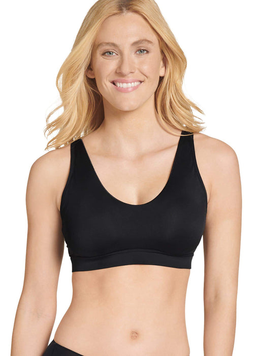 Jockey Women's Bras Forever Fit Scoop Neck Lightly Lined Bra, Black, s