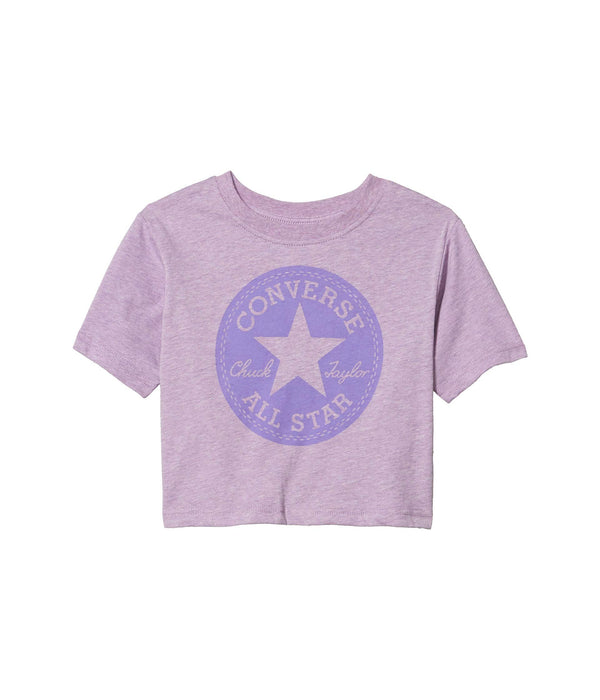 Converse Girls Chuck Patch Crossover Tee Violet Star 6 Little Kid