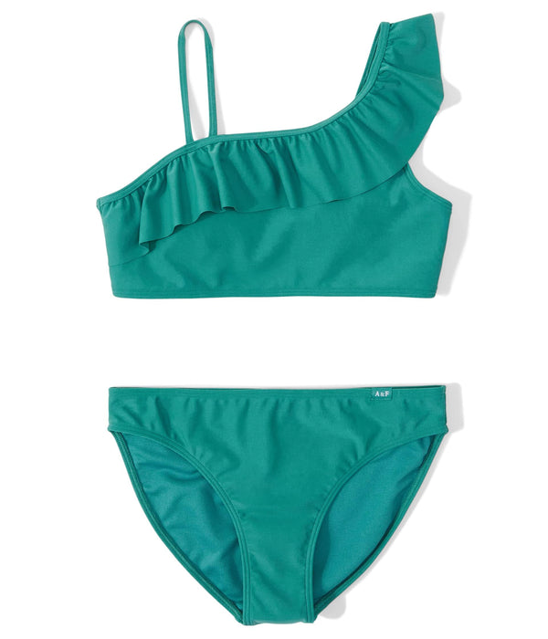 Abercrombie & Fitch Girl's Ruffle Two-Piece Swimsuit