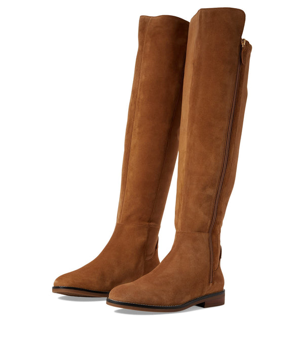 Cole Haan Women's Chase Over-The-Knee Boots, Golden Honey Suede/Brushed, 7.5