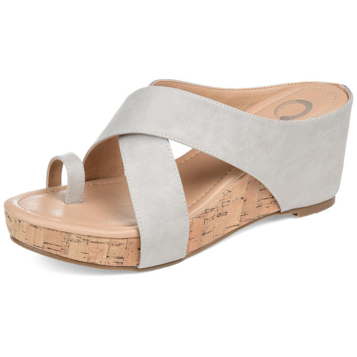 Journee Rayna Womens' Tru Comfort Wedge Heel Sandals