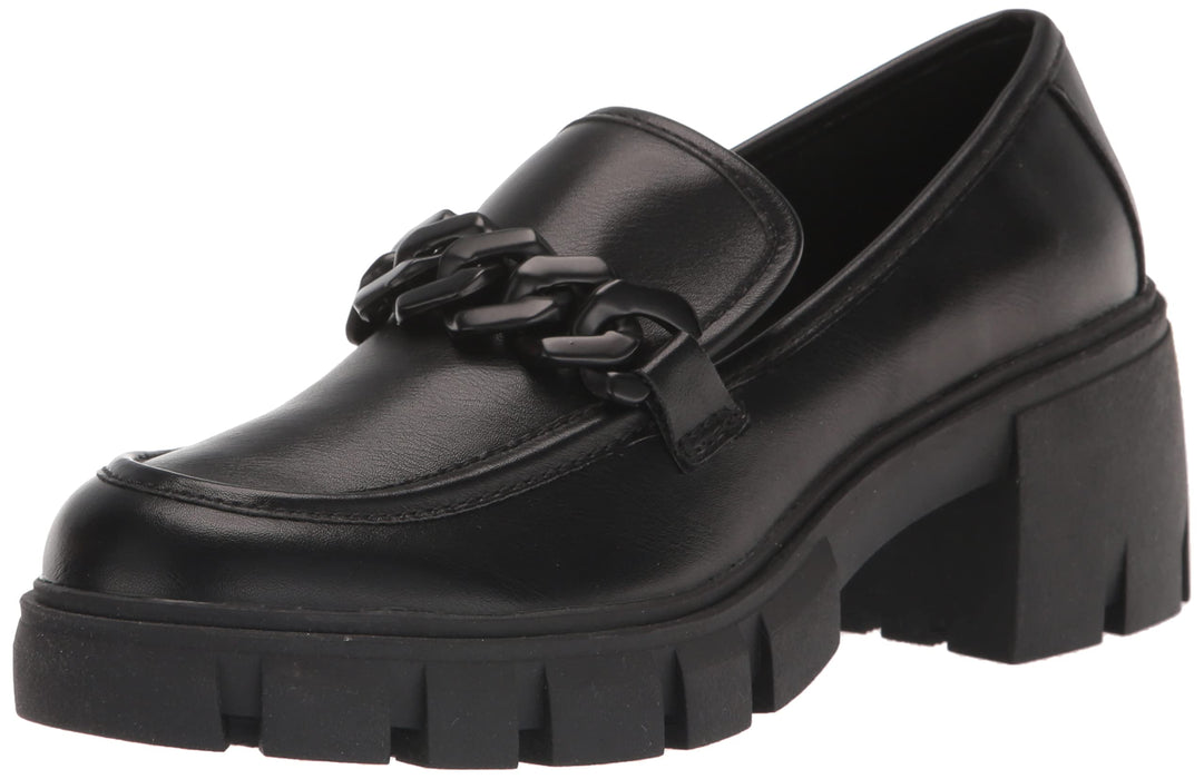 Madden Girl Women's Hoxtonn Loafers, Black Paris, 9.5