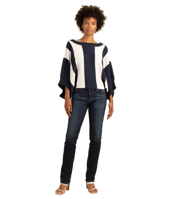 Trina Turk Horizon Sweater Indigo/Whitewash XS (US Womens 0-2)